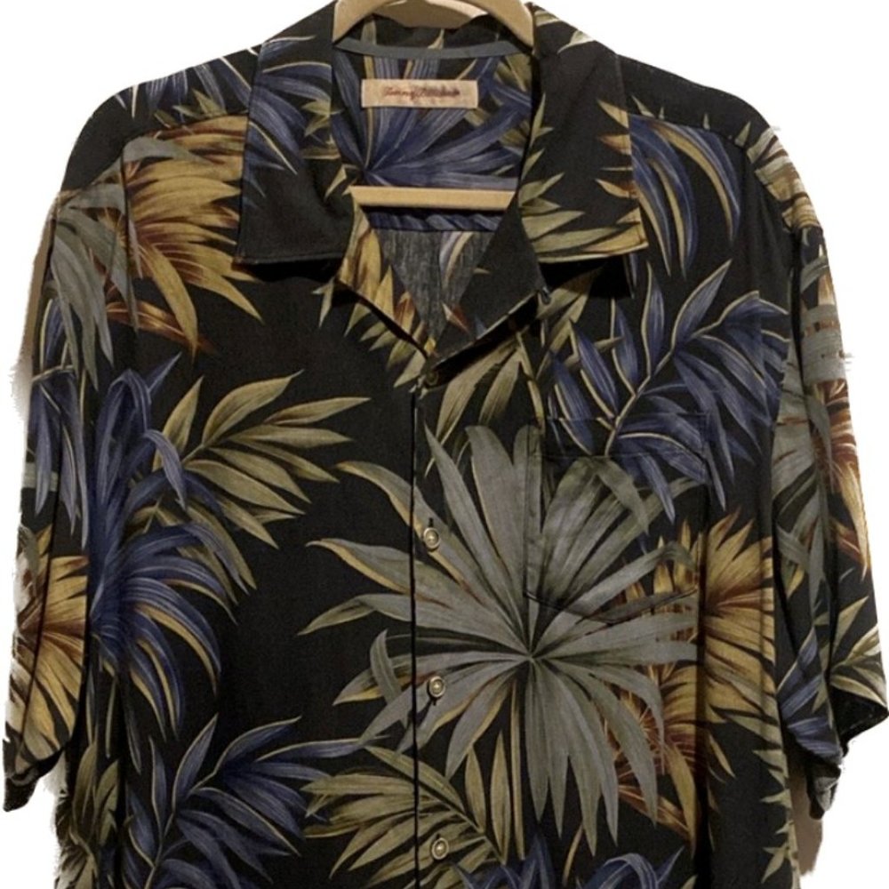 TOMMY BAHAMA SILK MENS SHIRT